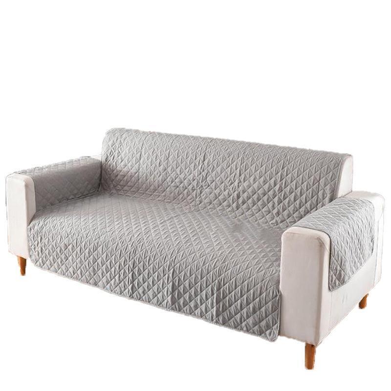 130X195cm Seater Pet Sofa Protector Cover Quilted Couch Covers Lounge Slipcover - Black