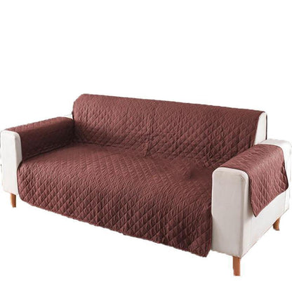 190x195cm Seater Pet Sofa Protector Cover Quilted Couch Covers Lounge Slipcover - Coffee
