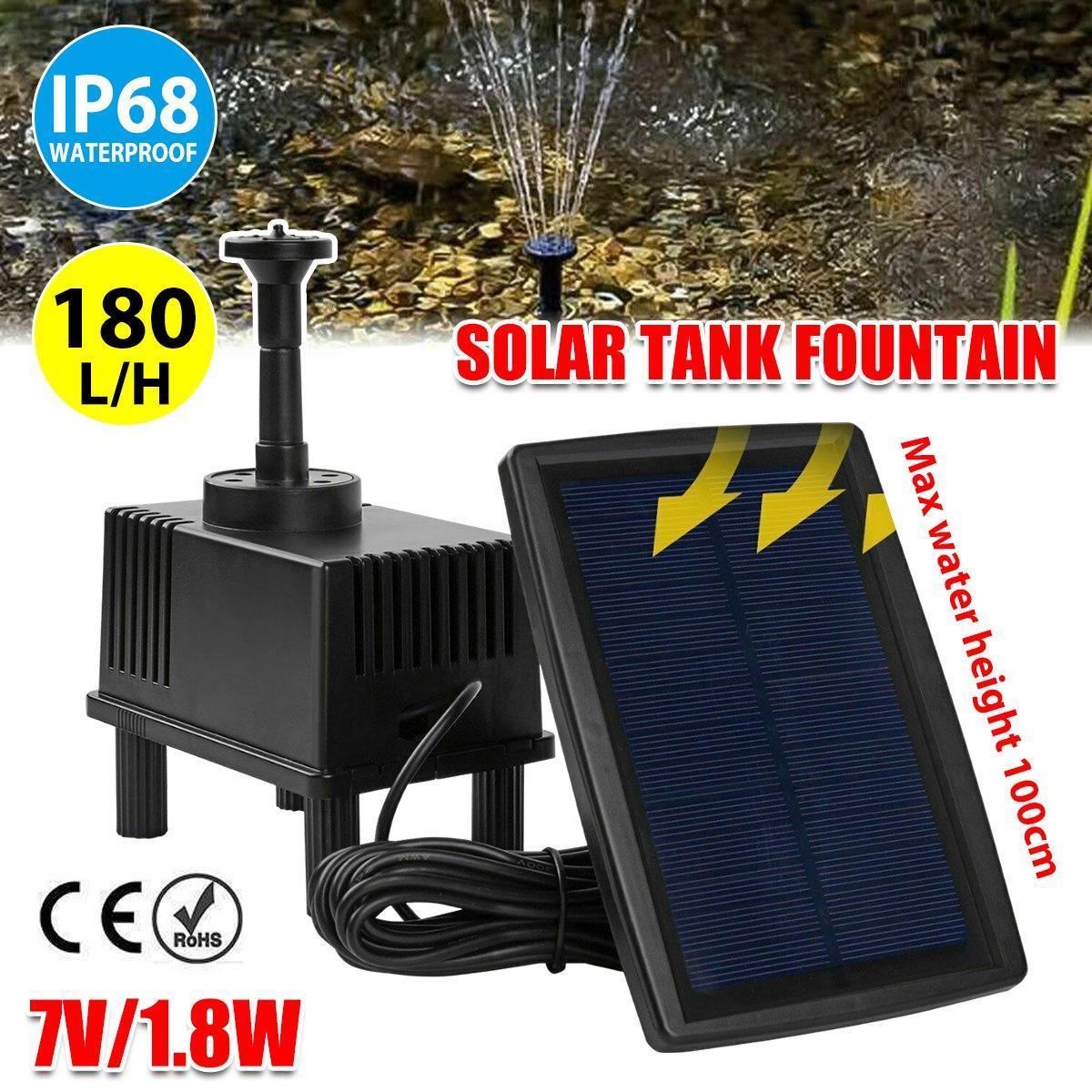 Solar Powered Water Fountain Pump Garden Pond Submersible Filter Fish Tank Kit - Mekamart Australia