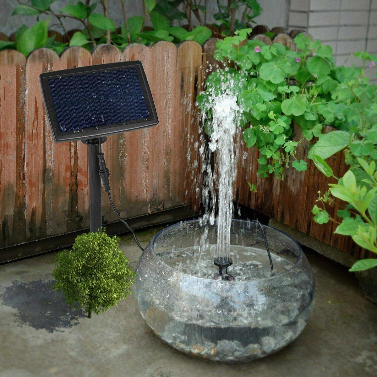 Solar Powered Water Fountain Pump Garden Pond Submersible Filter Fish Tank Kit - Mekamart Australia
