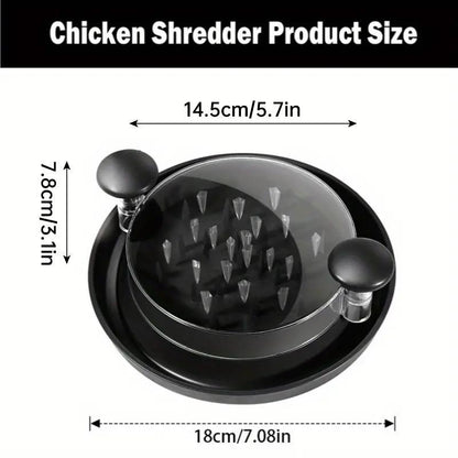 Chicken Breast Shredder Meat Mincer Tear Shredder Handheld Mincing Tool Kitchen - Red