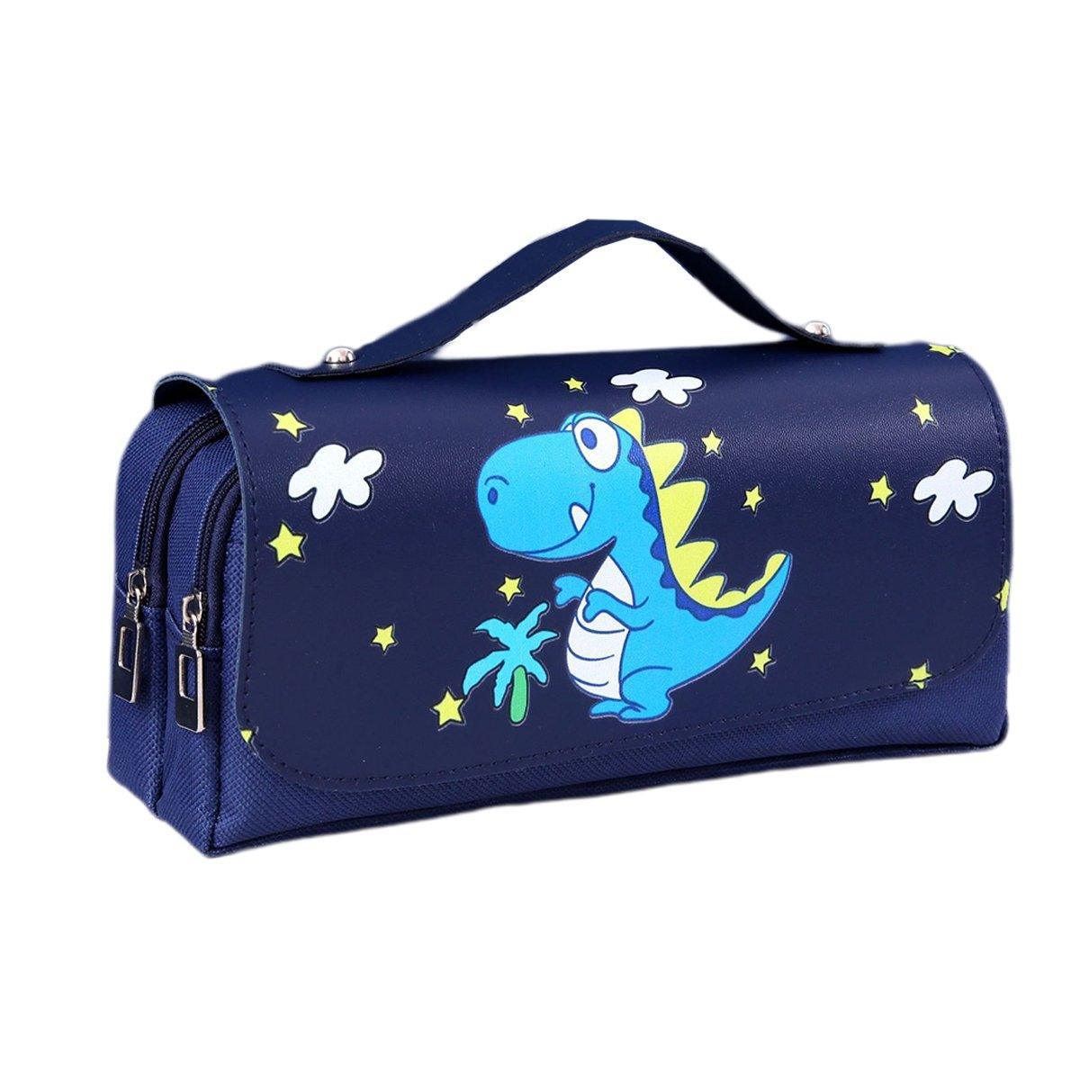 Functional Pencil Case Stationery Bag Pen Holder Storage Organizer for School - 01