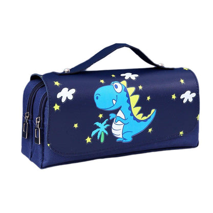 Functional Pencil Case Stationery Bag Pen Holder Storage Organizer for School - 02