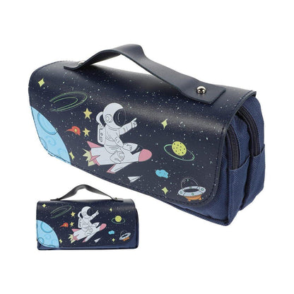 Functional Pencil Case Stationery Bag Pen Holder Storage Organizer for School - 05