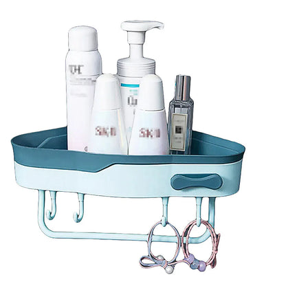 Bathroom Corner Shower Shelf Shampoo Soap Caddy Holder Rack Storage Organiser - White - Mekamart Australia