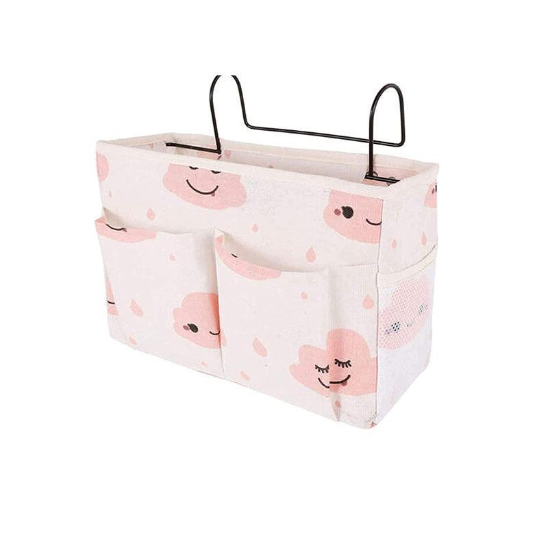 Hanging Bedside Storage Caddy with Pockets for Bunk Bed Dorm Couch Organizing - Fresh Green