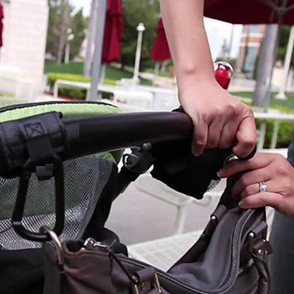 2PCS Stroller Hooks Clip-On Bag Holders for Pram Pushchair or Trolley Handle