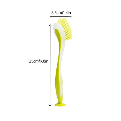 Multi Functional Long Handle Cleaning Brush Vertical Suction Kitchen Brush - Blue