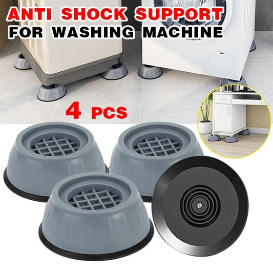 4x Washing Machine Support Pads Anti Vibration Leg Stopper Foot Pad Feet Pads - Large