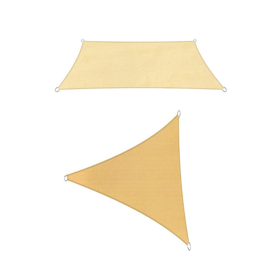 Outdoor Breathable Shade Sail Canopy Triangle Square Patio Garden Sun Shade - 2*4m（Rectangular）