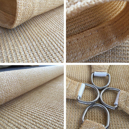 Outdoor Breathable Shade Sail Canopy Triangle Square Patio Garden Sun Shade - 2*4m（Rectangular）