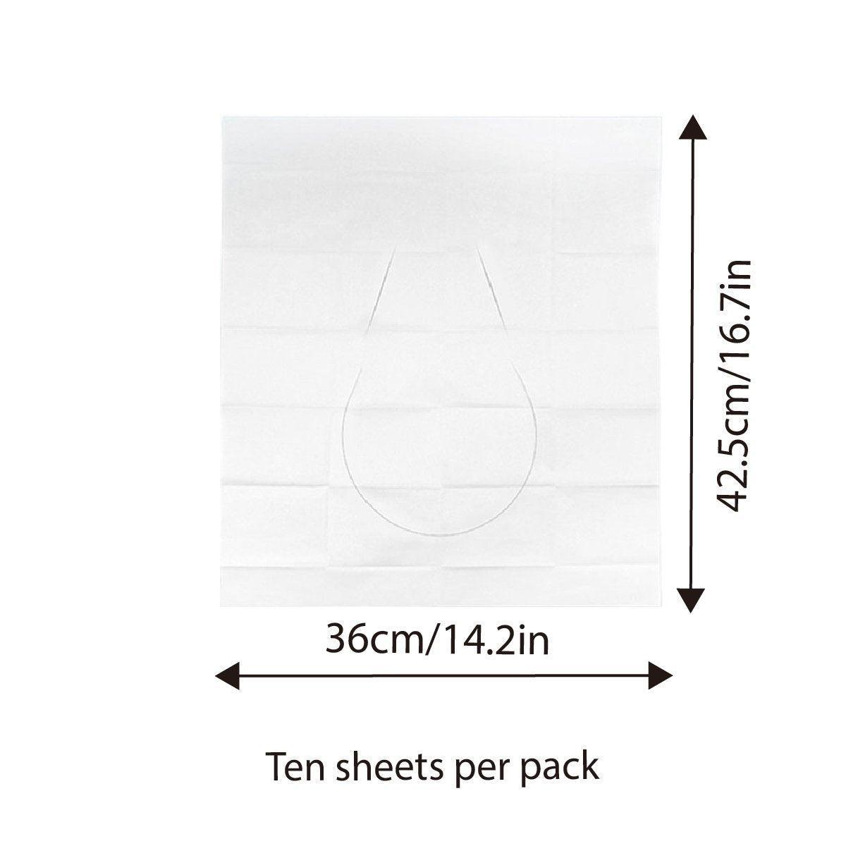 10PCS Disposable Soluble Water Toilet Seat Cover Travel Portable Hygiene Mat