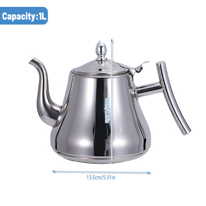 Thickened Stainless Steel Teapot Kettle With Strainer For Restaurant Hotel Use