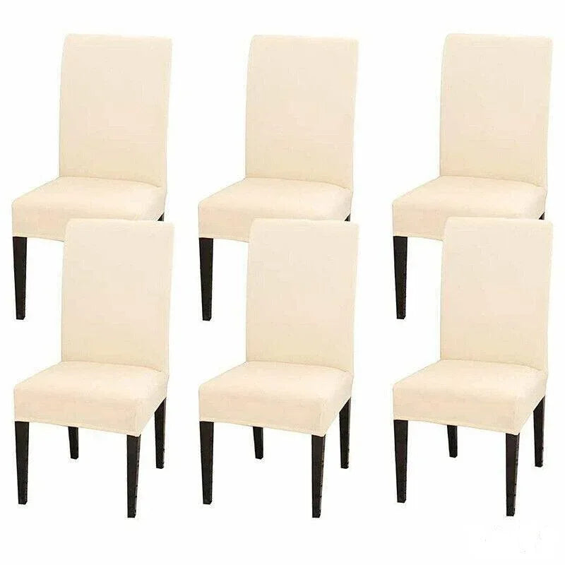 6X Stretch Chair Cover Seat Covers Spandex Washable Banquet Wedding Party Decora - Black - Mekamart Australia