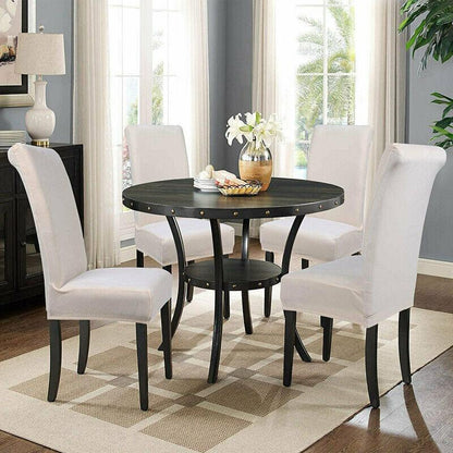 6X Stretch Chair Cover Seat Covers Spandex Washable Banquet Wedding Party Decora - Brown - Mekamart Australia