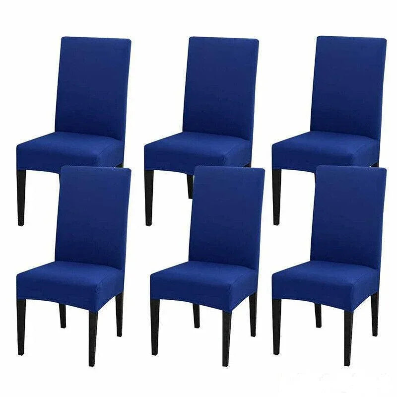 6X Stretch Chair Cover Seat Covers Spandex Washable Banquet Wedding Party Decora - Brown - Mekamart Australia