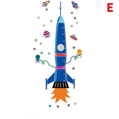 Removable Wall Height Chart Sticker Growth Measurement Ruler Decal for Wall Decor - B