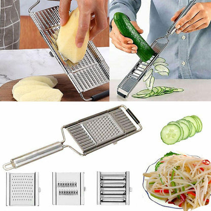 Multi-Purpose Vegetable Slicer Peeler Stainless Steel Grater Shredder Cutter