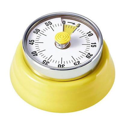 60 Minutes Visual Analog Timer Countdown Clock Time Management Kitchen Tool - Red