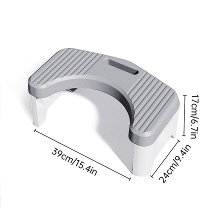 Thickened Toilet Squatting Stool Bathroom Footstool Household Restroom Pad - Blue