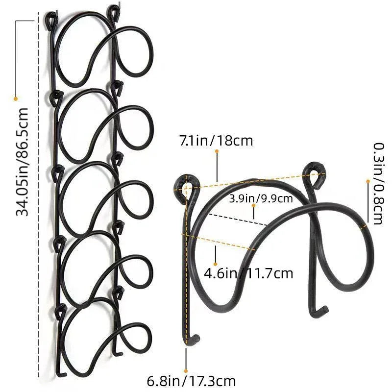 Multifunctional Wall Mounted Bathroom Storage Rack Multi Layer Towel and Wine