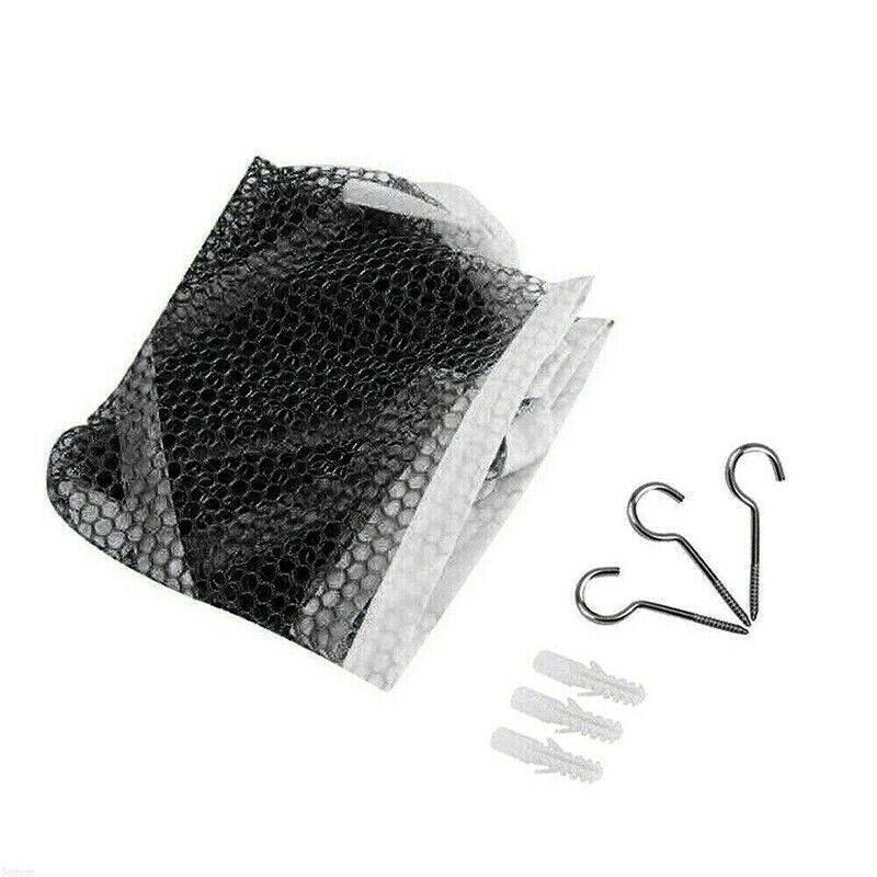 Soft Large Toy Hammock Mesh Net Storage Organizer for Bedroom Plush Toys - White