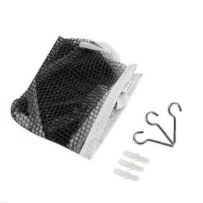 Soft Large Toy Hammock Mesh Net Storage Organizer for Bedroom Plush Toys - White