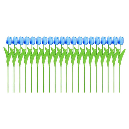 20PCS Real Touch Artificial Tulip Bouquet Fake Flowers for Home Wedding Decor - White