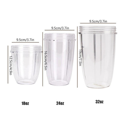 Blender Cups 32OZ 24OZ 18OZ Replacement Accessories Juicer Ice Crushing Blades - 24oz