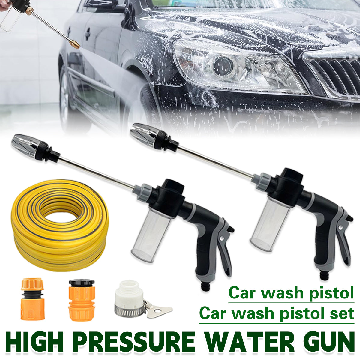 High Pressure Long Pole Water Spray Nozzle Household Car Wash Cleaning Sprayer - Car Wash Sprayer Only