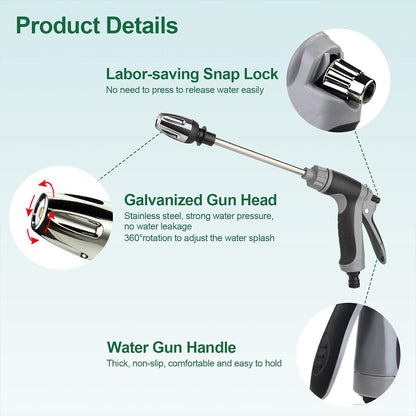 High Pressure Long Pole Water Spray Nozzle Household Car Wash Cleaning Sprayer - Car Wash Sprayer Set