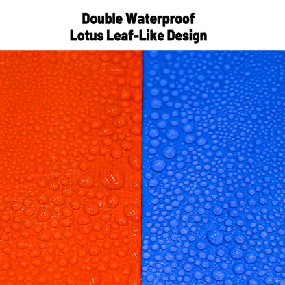 Waterproof Plastic Tarp Cover Heavy Duty Ground Sheet Rainproof Dustproof Blue - 4x6m