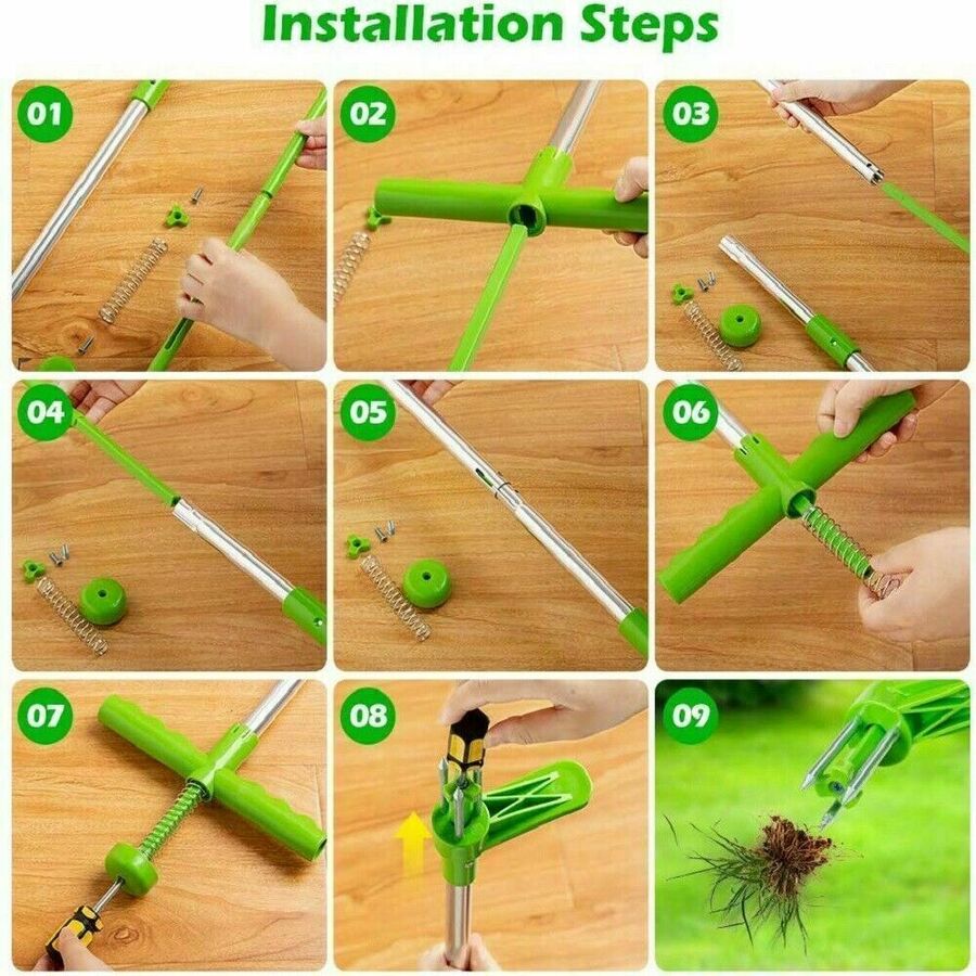 Weed Puller Garden Golves Claws Weeder Twister Twist Pull Lawn Root Remover Tool