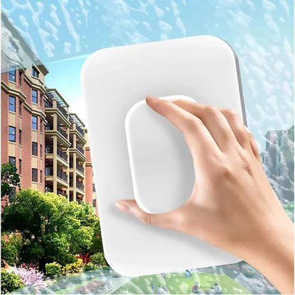 Magnetic Window Glass Cleaning Tool Double Side Glass Cleaner Brush Wiper Home