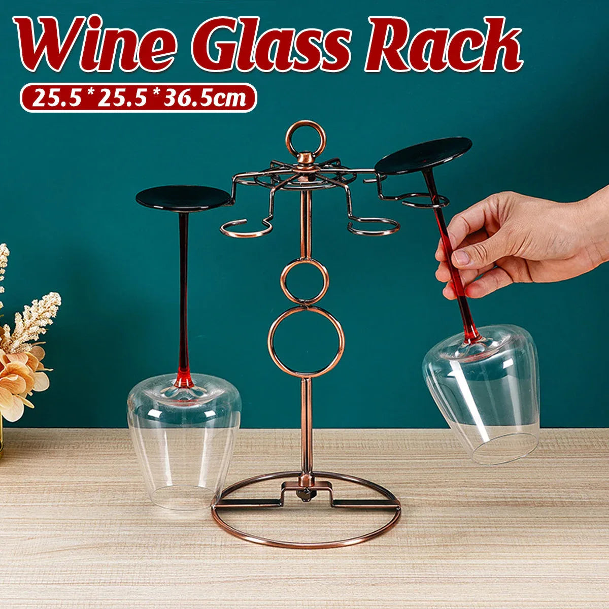Wine Glass Rack Countertop Freestanding Stemware Rack Wine Glass Stand Racks - Mekamart Australia