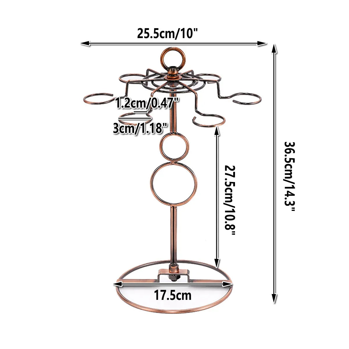 Wine Glass Rack Countertop Freestanding Stemware Rack Wine Glass Stand Racks - Mekamart Australia