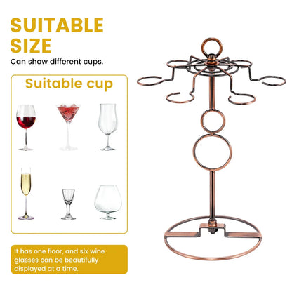 Wine Glass Rack Countertop Freestanding Stemware Rack Wine Glass Stand Racks - Mekamart Australia