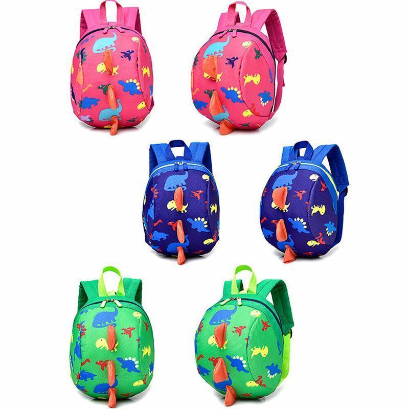 Kids Safety Harness Backpack Toddler Leash Dinosaur Bag Child Anti Lost - Green - Mekamart Australia