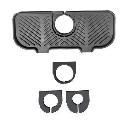 Kitchen Faucet Storage Rack Holder Soap Sponges Caddy Organizer Sink Basket Rack - Black