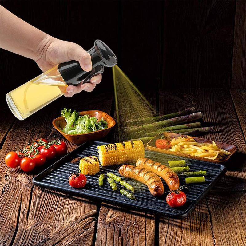 Olive Oil Sprayer Dispenser Cooking Baking BBQ Spray Bottle Kitchen Tool HG - Black
