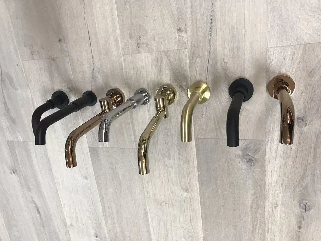 2020 shower Bath Burnished rose gold Gold Progressive Brass wall mixer tap faucet - Mekamart Australia