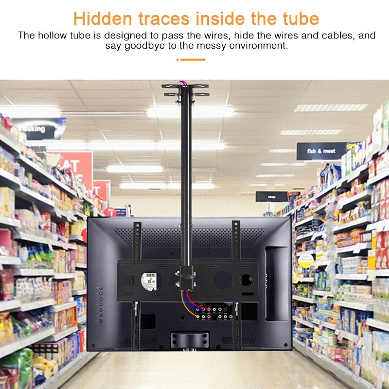 Adjustable Single Screen Tv Wall / Ceiling Mount - 32-65 Inch 0.5-2m Range