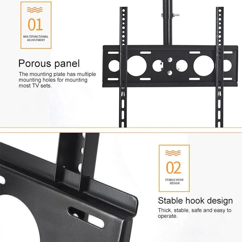 Adjustable Single Screen Tv Wall / Ceiling Mount - 26-60 Inch 0.5-1m Range