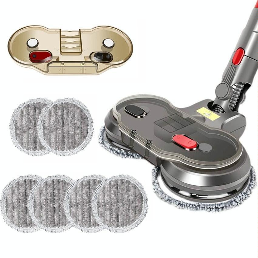 Electric Wet Dry Mopping Head with Water Tank for Dyson V15 - 6pcs Rag - Mekamart Australia