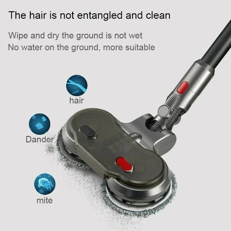 Electric Wet Dry Mopping Head with Water Tank for Dyson V15 - 6pcs Rag - Mekamart Australia