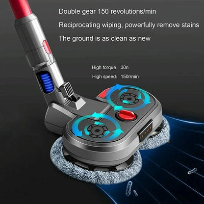Electric Vacuum Cleaner with Integrated Mopping Head and Water Tank - Includes 6 Rag Pieces - For Dyson V7 V8 V10 V11 - Mekamart Australia