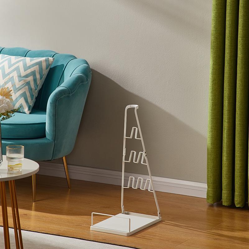 Universal Non-punch Vacuum Cleaner Floor Storage Bracket for Dyson - Black