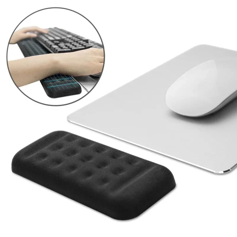 Memory Foam Wrist Rest & Mouse Pad Single Hand Black - Mekamart Australia