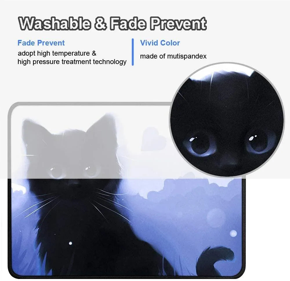Anti Skid Cat Cartoon Mouse Pad For E Sports - Mekamart Australia