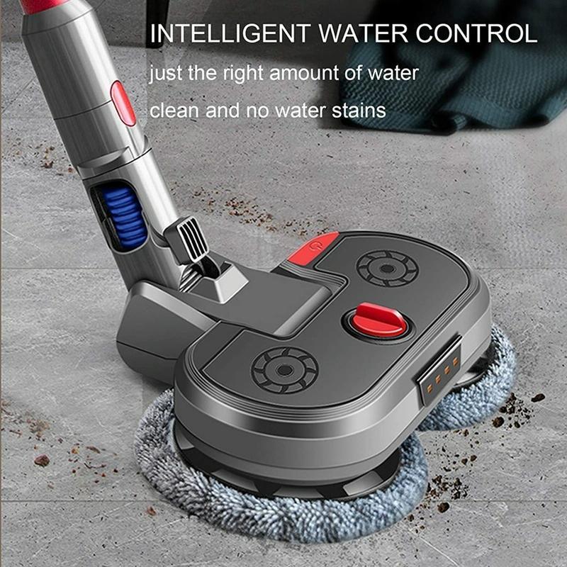 Electric Vacuum Cleaner with Integrated Mopping Head and Water Tank - Includes 6 Rag Pieces - For Dyson V15 - Mekamart Australia